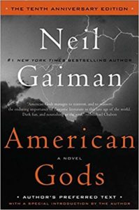 american gods tenth anniversary edition lightning book cover by Neil Gaiman